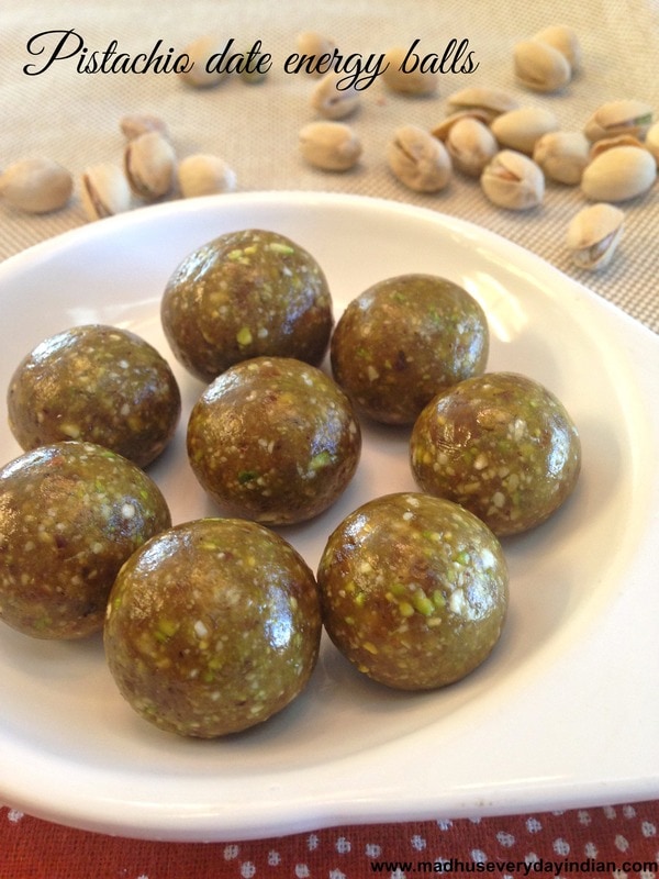 pistachio date energy balls