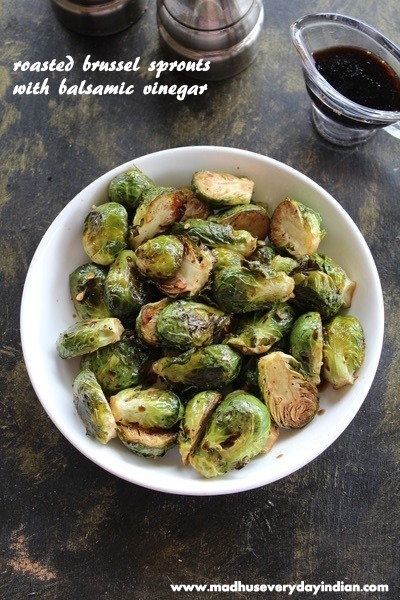 roasted brussel sprouts with balsamic vinegar