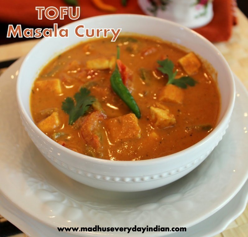 tofu masala curry, curry recipes, tofu curry