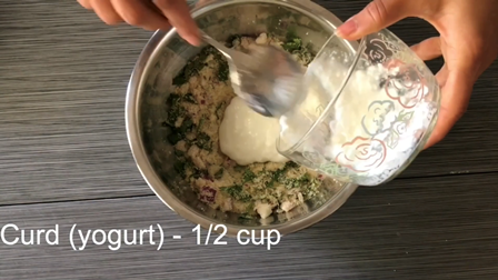 adding yogurt to rava vada ingredients