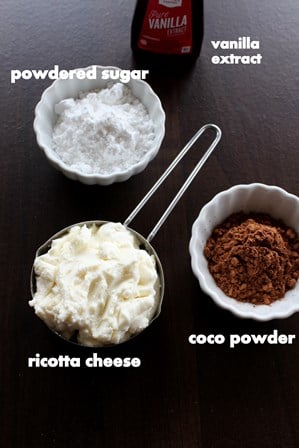 chocolate ricotta mousse ingredients