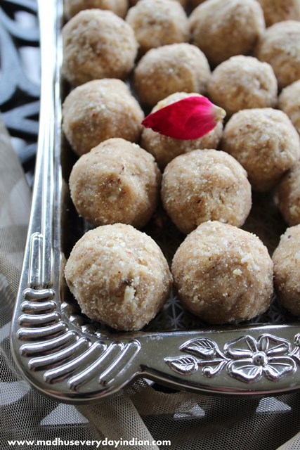 wheat ladoo with nuts