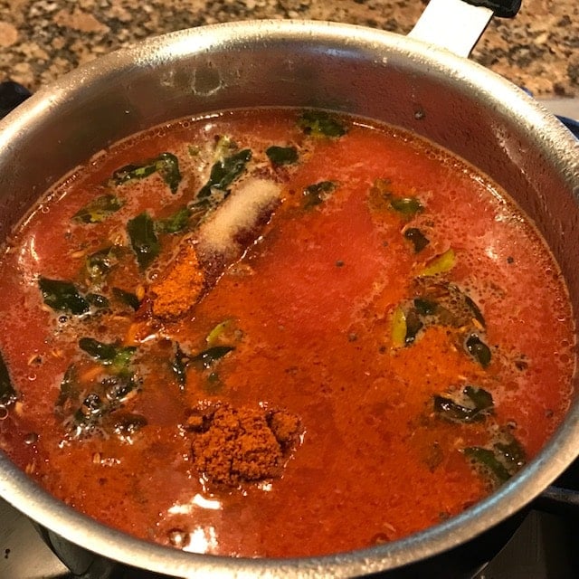 spices added to the rasam