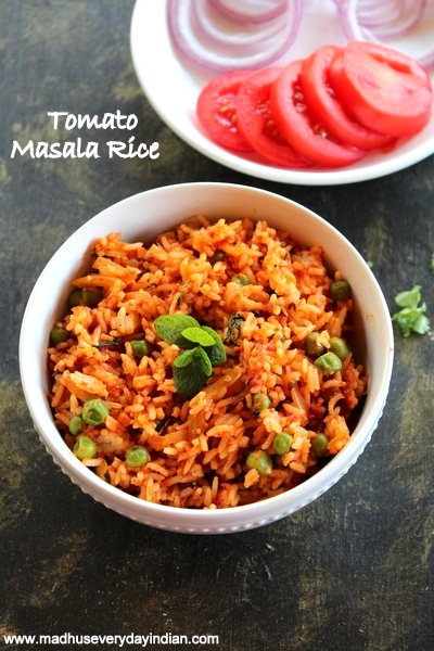 tomato masala rice recipe