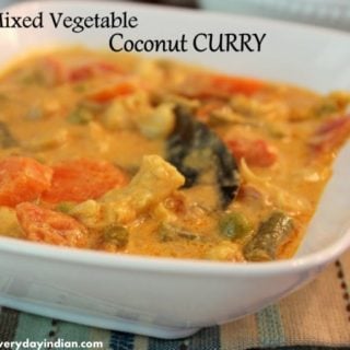 vegetable coconut curry, coconut curry, vegetable curry
