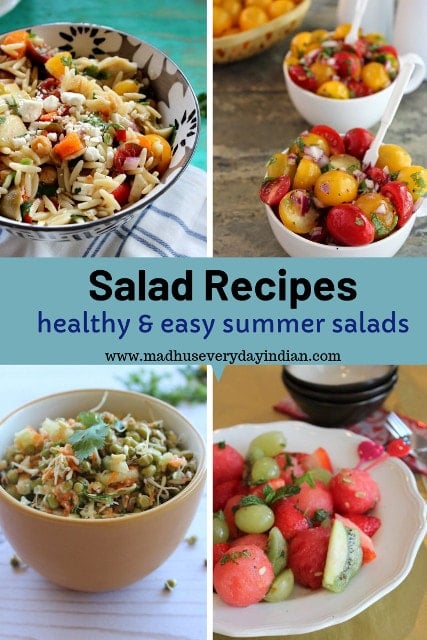 collection of easy salad recipes for summer