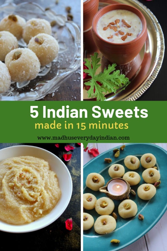 indian sweets made under 15 minutes