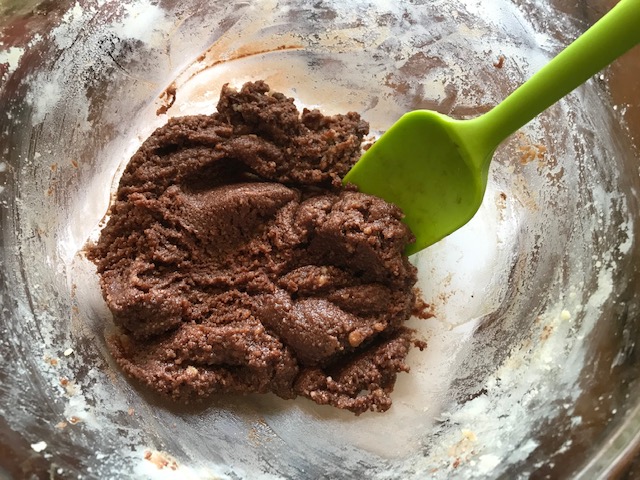 chocolate layer of the burfi