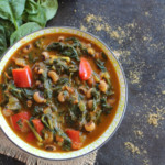 spinach stew in a bowl