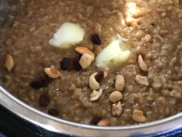 cooked sweet rice pongal