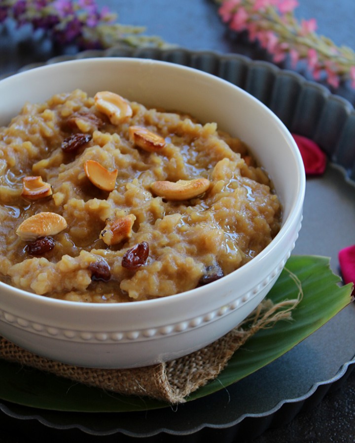 sweet pongal picture made in instant pot