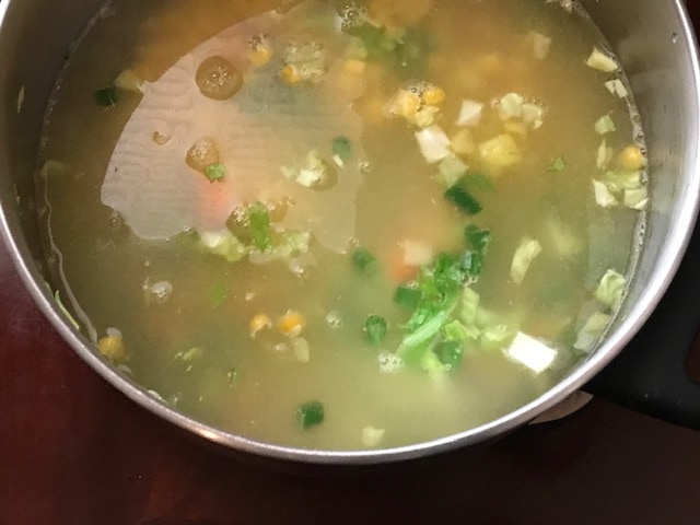sweet corn soup procedure