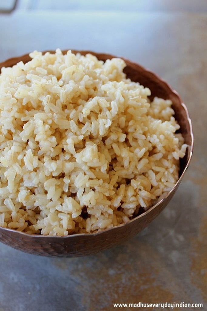 instant pot brown rice picture