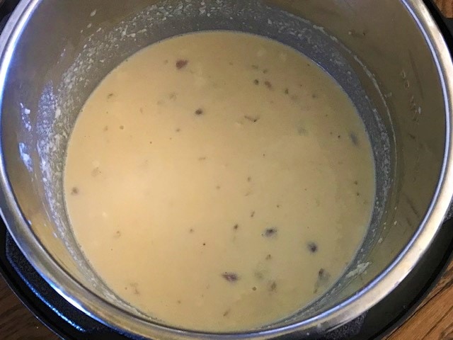 sweetened milk with nuts in the instant pot