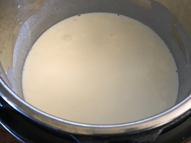 rabdi making in the instant pot