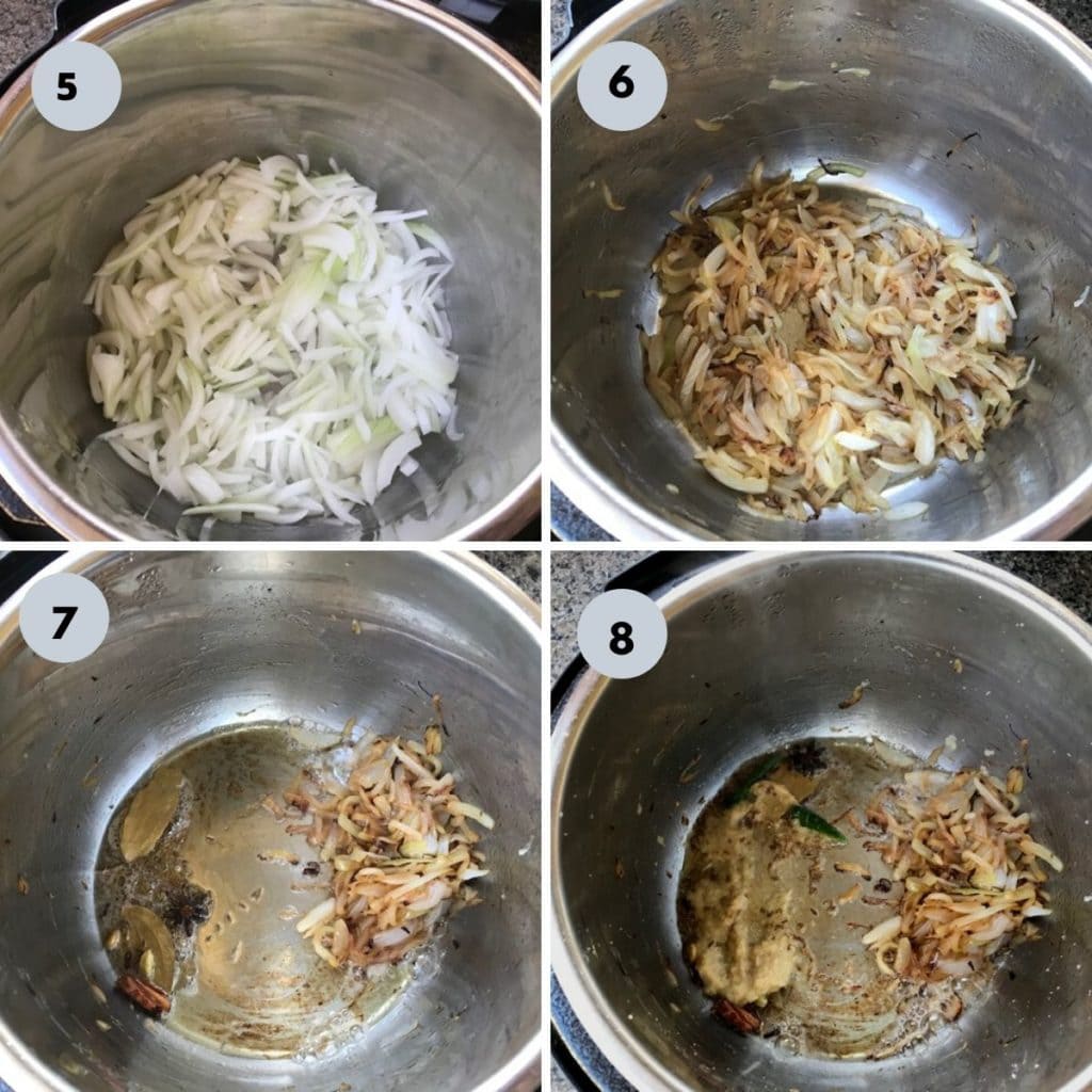 sauteed onion and spices in the instant pot