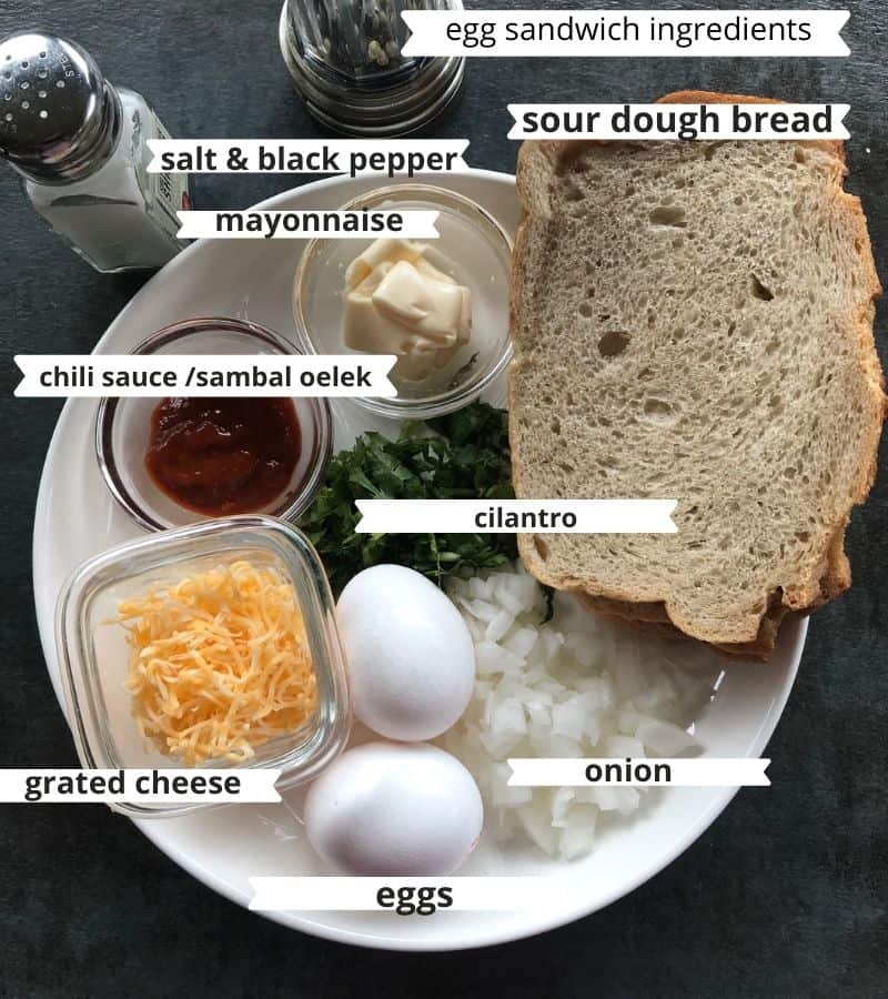 egg sandwich ingredients