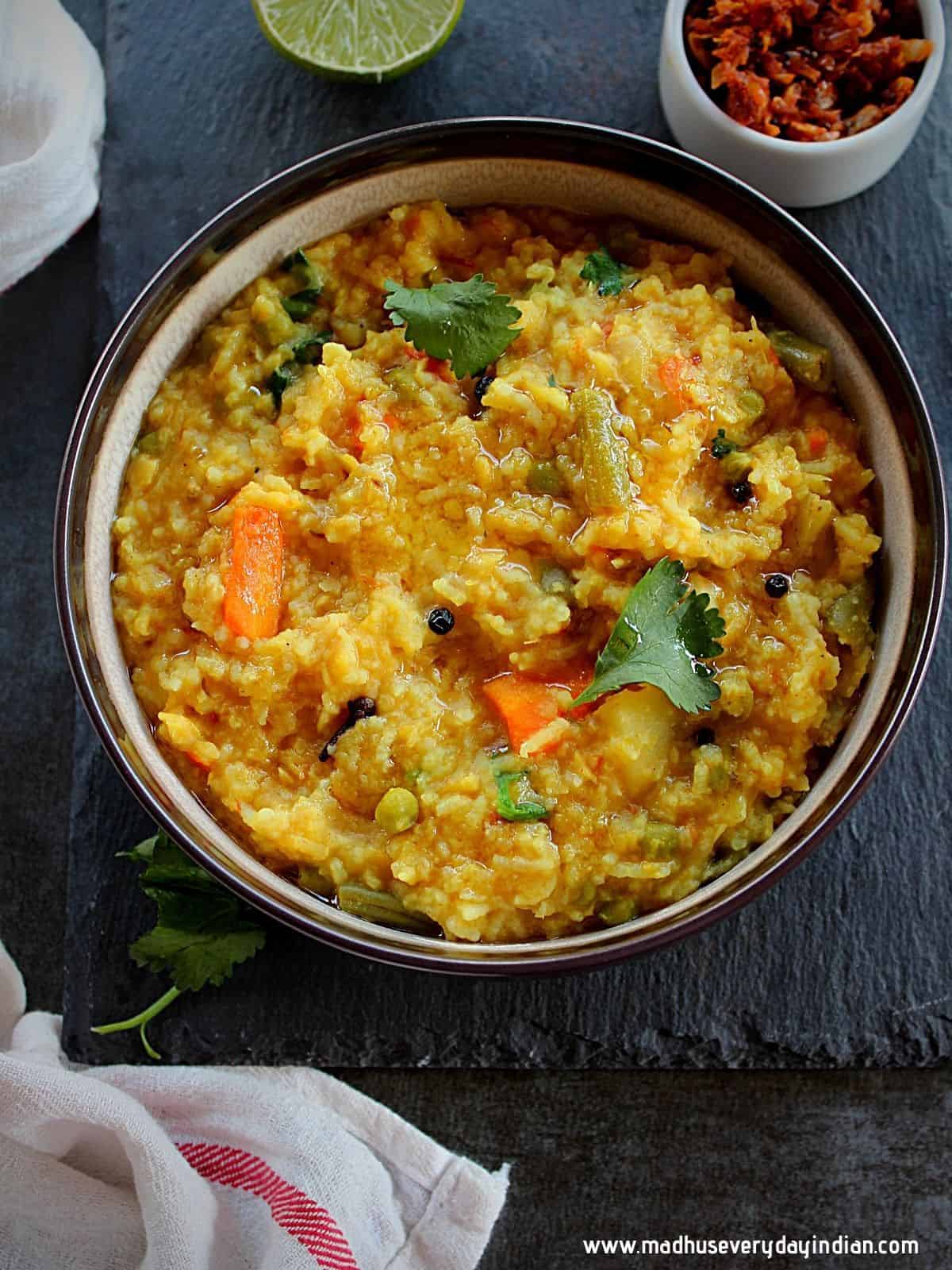 Instant Pot Khichdi - Indian Comfort Food - Madhu's Everyday Indian