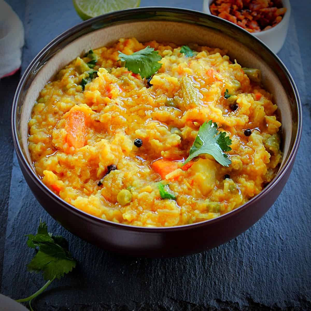 Instant Pot Khichdi - Indian Comfort Food - Madhu's Everyday Indian