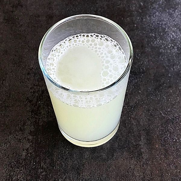 ash gourd juice served in a glass cup