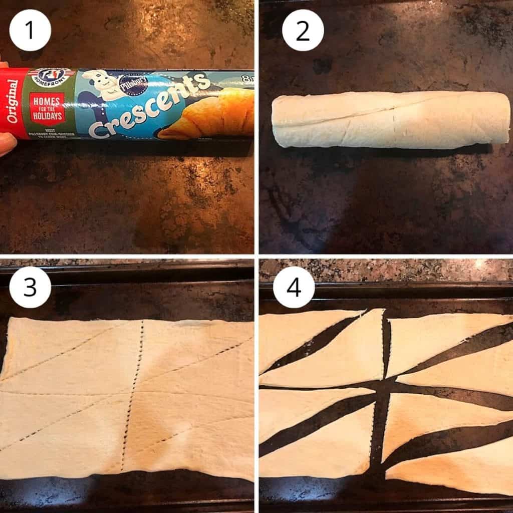 how to open crescent roll pics