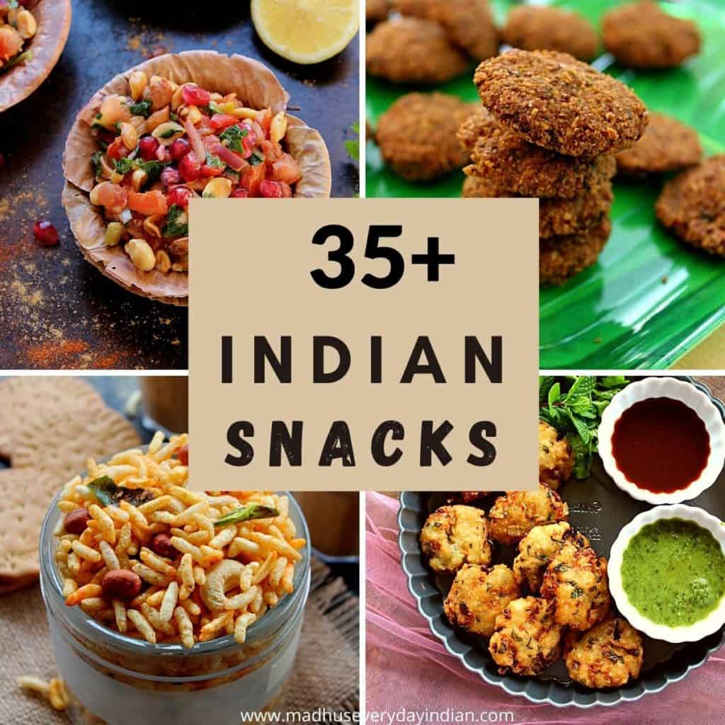 collage of best indian snacks