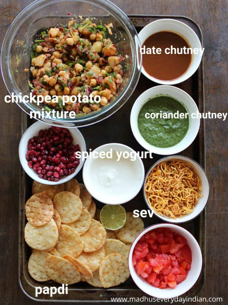 pic of chaat dip ingredients