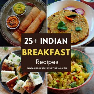collage of indian breakfast recipes